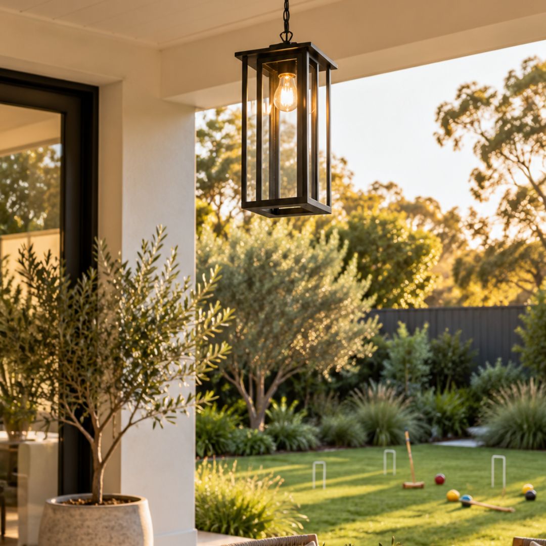 Verano Collection Outdoor Pendant - Black