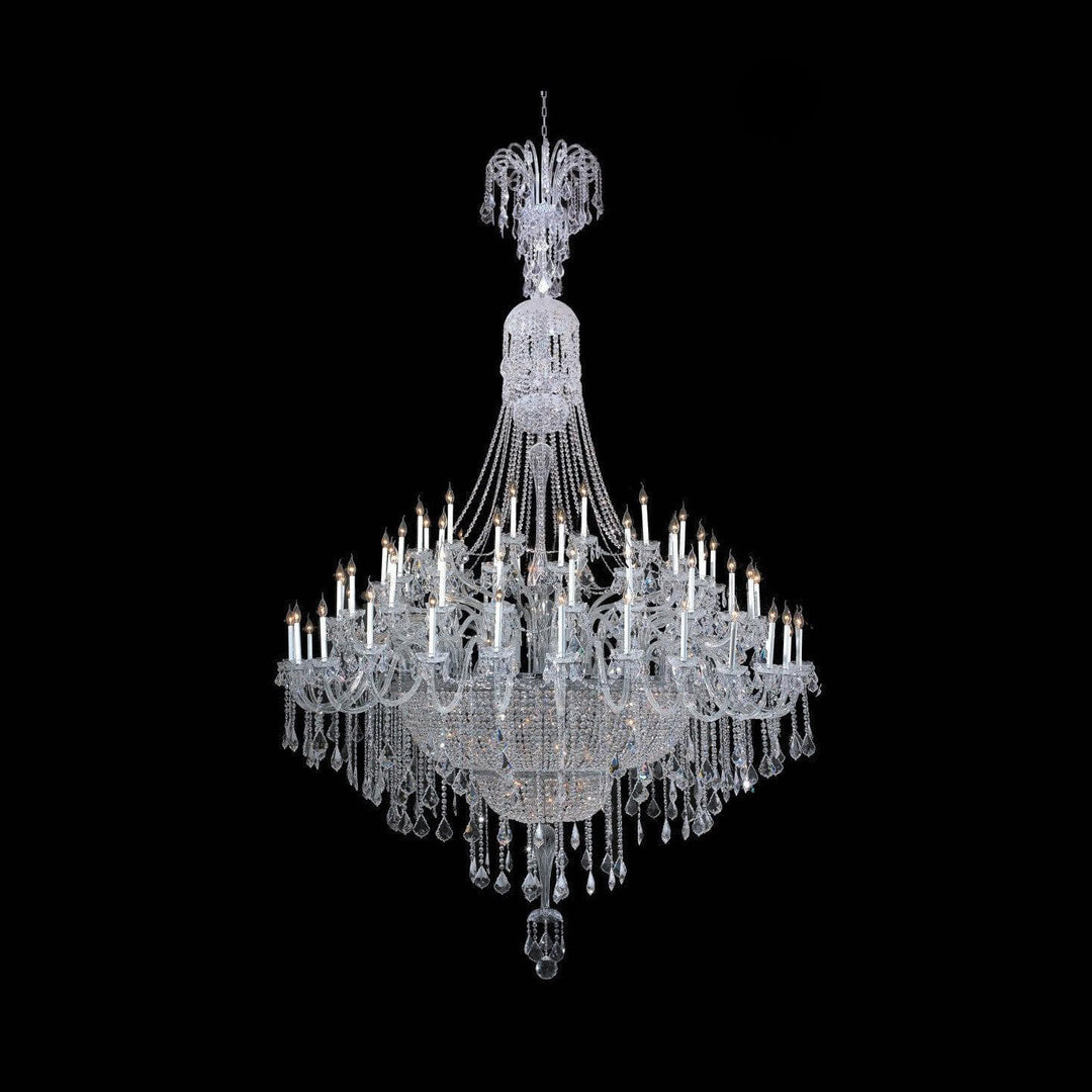 Bohemian Prague 122 Light Crystal Chandelier - CHROME - Designer Chandelier Australia