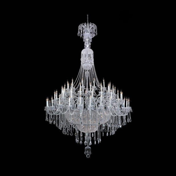 Bohemian Prague 122 Light Crystal Chandelier - CHROME
