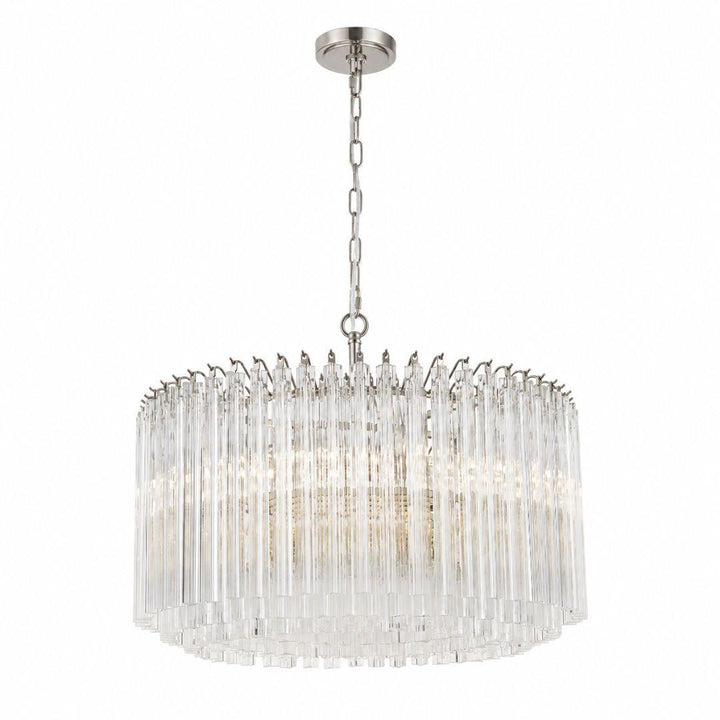 Xavier Collection - 7 Lights Chandelier - Polished Nickel - W:60cm
