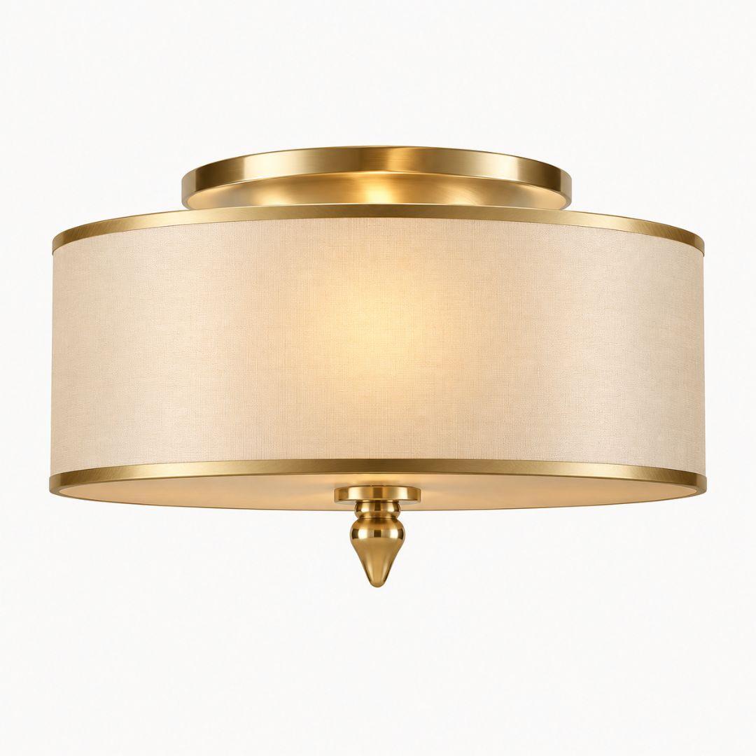 Norwalk Collection - Antique Brass Flush Mount