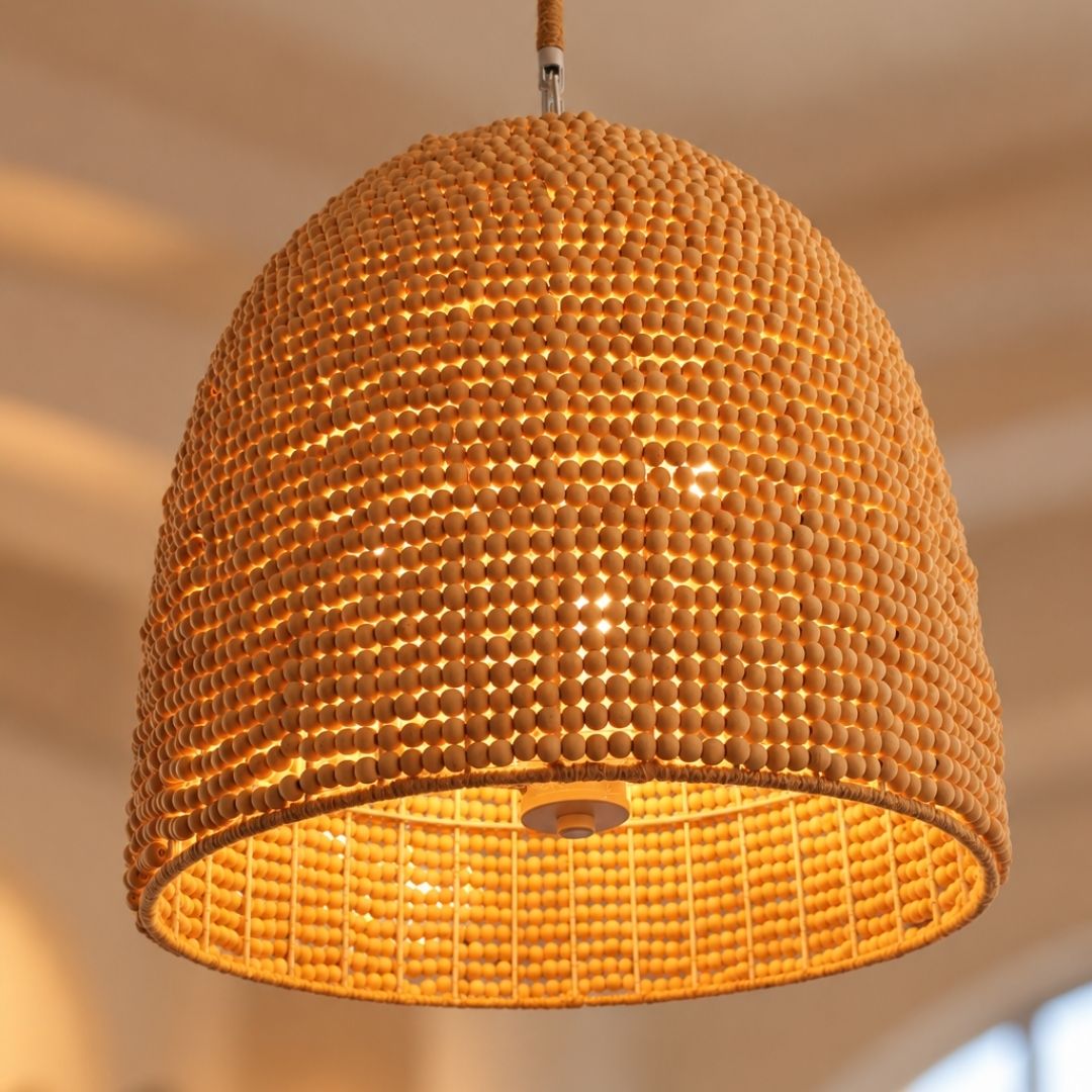 Roxy Collection - Matte White Pendant - W:40cm
