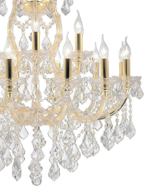 Maria Theresa Crystal Chandelier Grande 19 Light - GOLD