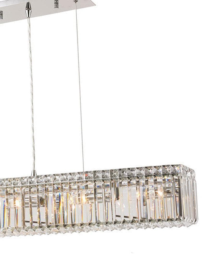 Modular Bar Chandelier - Length 90cm - Chrome