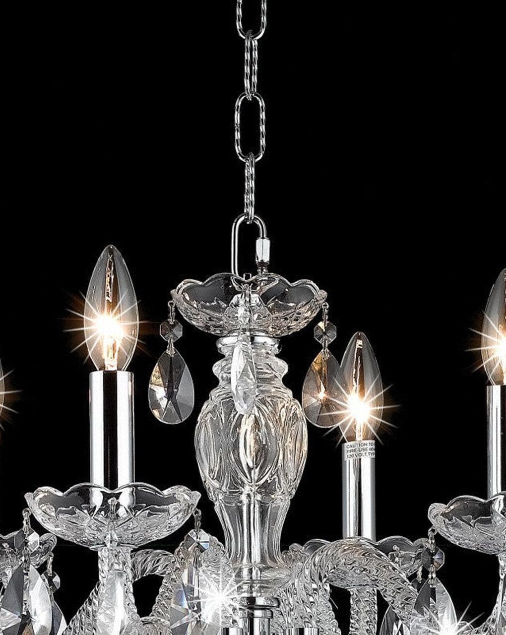 Le Boheme 4 Arm Crystal Chandelier- CHROME - Designer Chandelier Australia