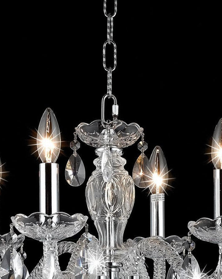 Le Boheme 4 Arm Crystal Chandelier- CHROME - Designer Chandelier Australia
