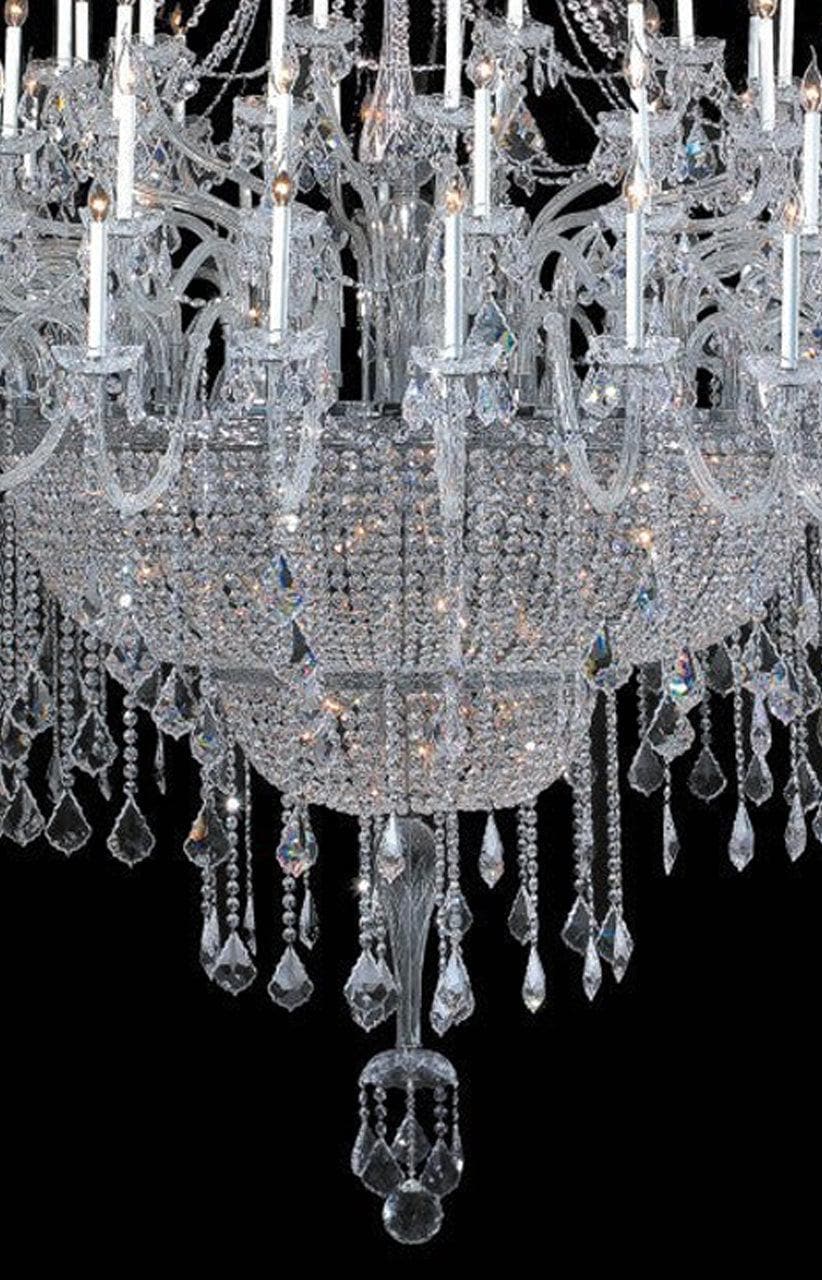 Bohemian Prague 122 Light Crystal Chandelier - CHROME - Designer Chandelier Australia