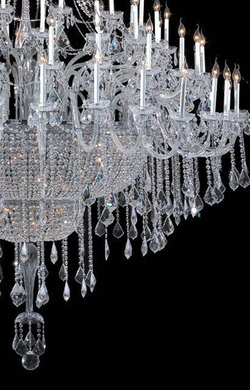 Bohemian Prague 122 Light Crystal Chandelier - CHROME - Designer Chandelier Australia
