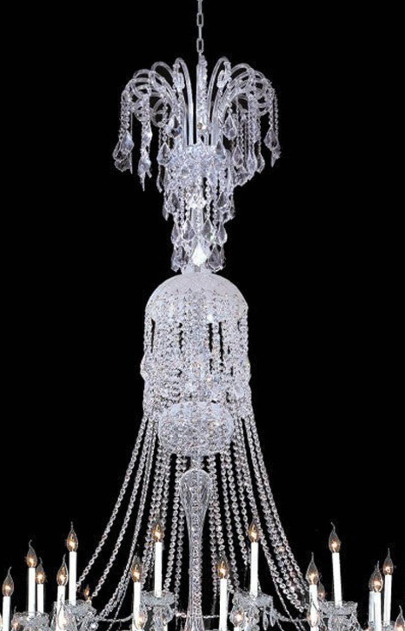 Bohemian Prague 122 Light Crystal Chandelier - CHROME - Designer Chandelier Australia