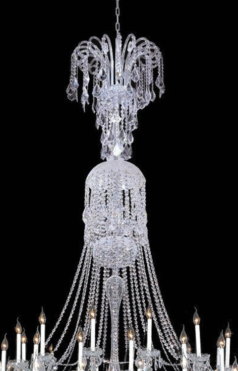 Bohemian Prague 122 Light Crystal Chandelier - CHROME