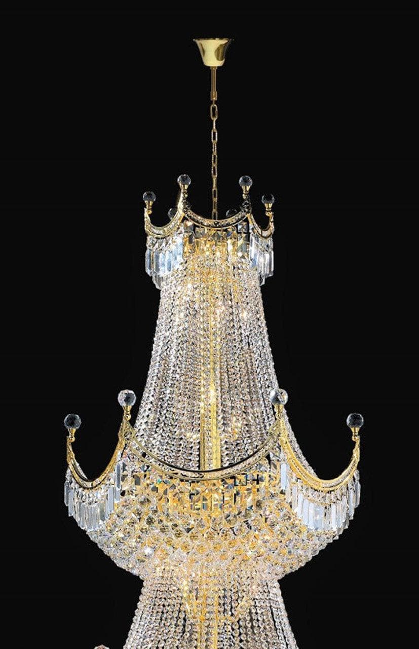 Royal Empire Staircase Basket Chandelier Gold W:90cm - Designer Chandelier Australia