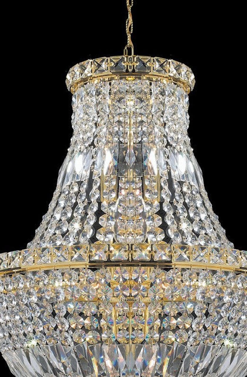 Empress Crystal Basket Chandelier - GOLD 12 Light - Designer Chandelier Australia