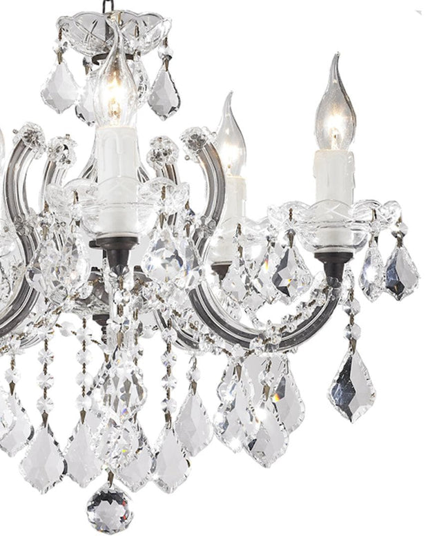 Maria Theresa 5 Light Crystal Chandelier - RUSTIC