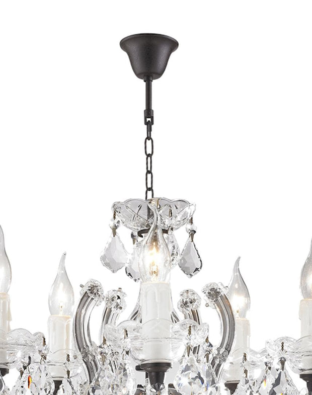 Maria Theresa 5 Light Crystal Chandelier - RUSTIC