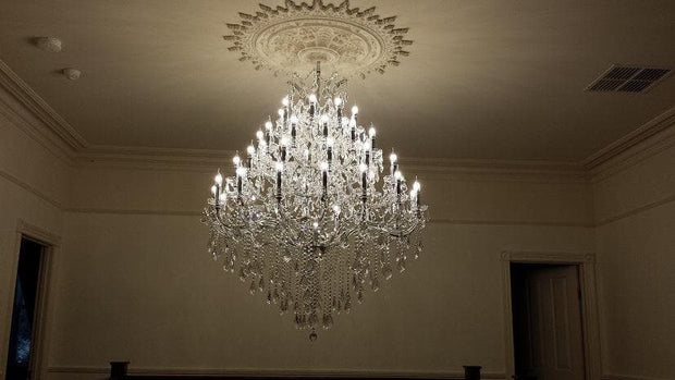 Maria Theresa Crystal Chandelier Grande 48 Light - CHROME