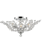 Willow Contemporary Leaf Flush Mount Chandelier- W:70cm H:30cm