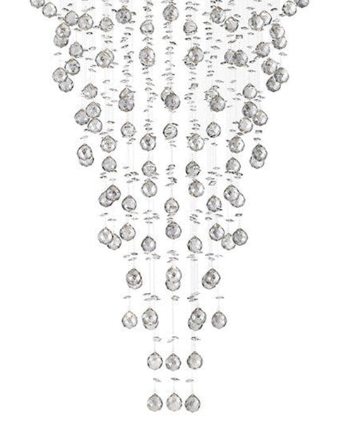 Round Cluster LED Crystal Chandelier -SMOKE - Width:70cm Height:150cm