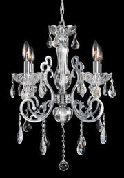 Elise 4 Arm Contemporary Chandelier - CHROME