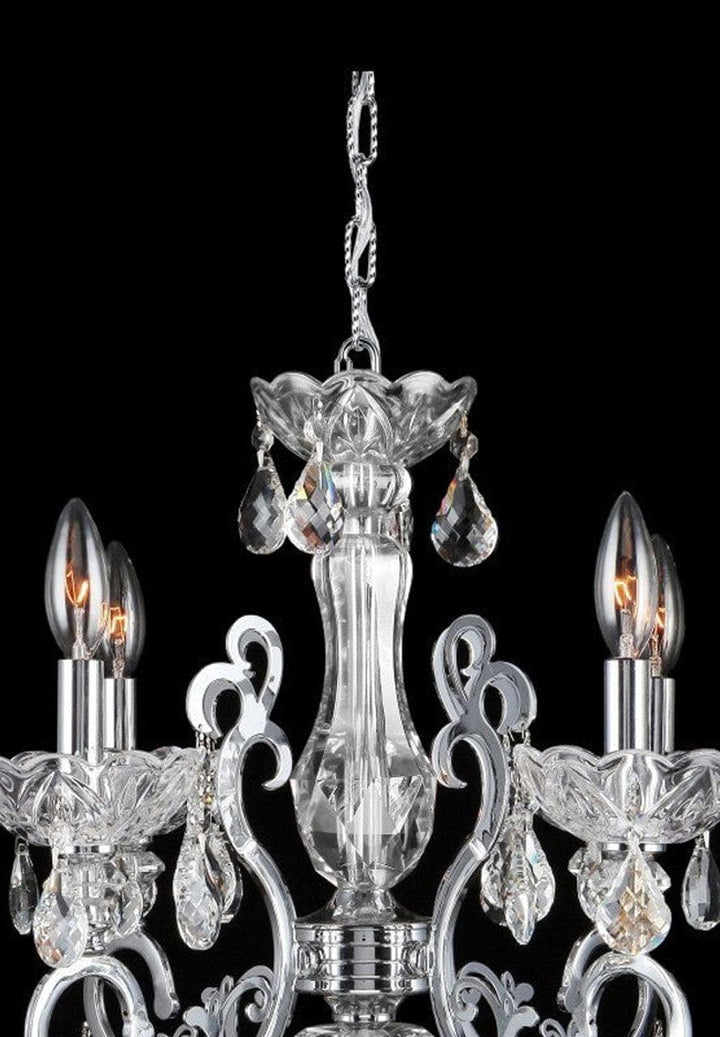 Elise 4 Arm Contemporary Chandelier - CHROME - Designer Chandelier Australia