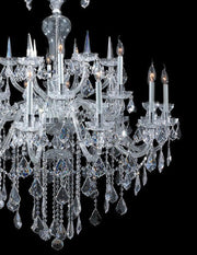 Bohemian Prague 18 Light Crystal Chandelier - CHROME