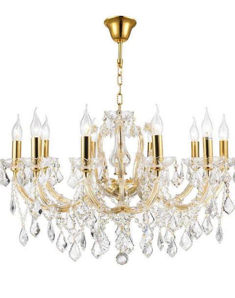 Maria Theresa Crystal Chandelier Grande 10 Light - GOLD