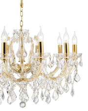 Maria Theresa Crystal Chandelier Grande 10 Light - GOLD