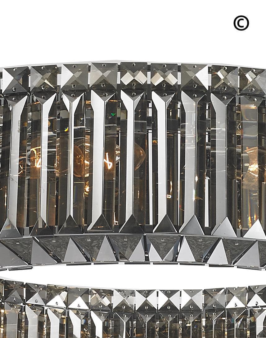 NewYork - Halo Ring - Smoke - W:80cm - Designer Chandelier 