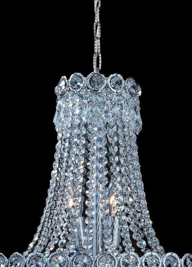 Empire Basket Chandelier - CHROME - 8 Light