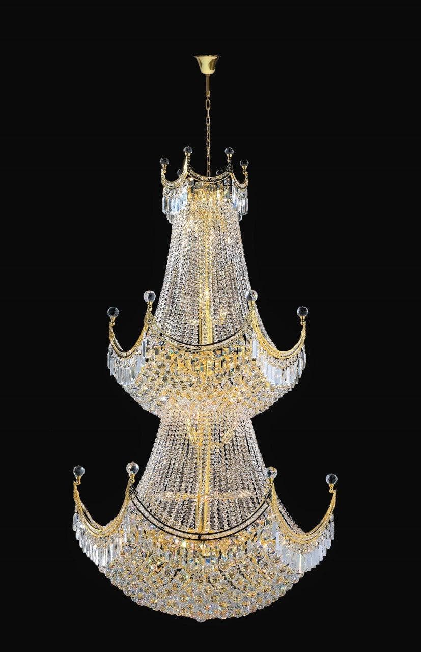 Royal Empire Staircase Basket Chandelier - GOLD -  W:90cm - Designer Chandelier 