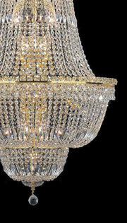 Empress Large Crystal Basket Chandelier - GOLD - Lights - 34