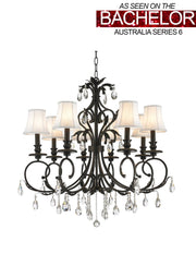 ARIA - Hampton 8 Arm Chandelier - Dark Bronze