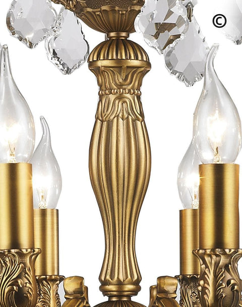 AMERICANA 12 Light Crystal Chandelier - Brass Finish - Designer Chandelier 