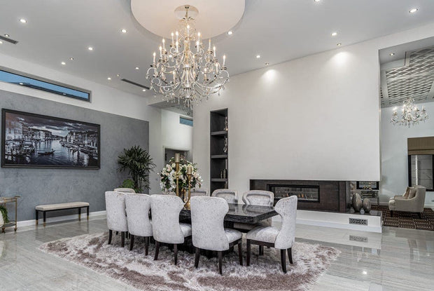 ARIA - Hampton 24 Arm Chandelier - Silver Plated