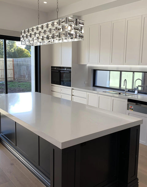 Aurora Bar Light - NewYork Rectangle Bar Chandelier - Length: 150cm - Designer Chandelier 