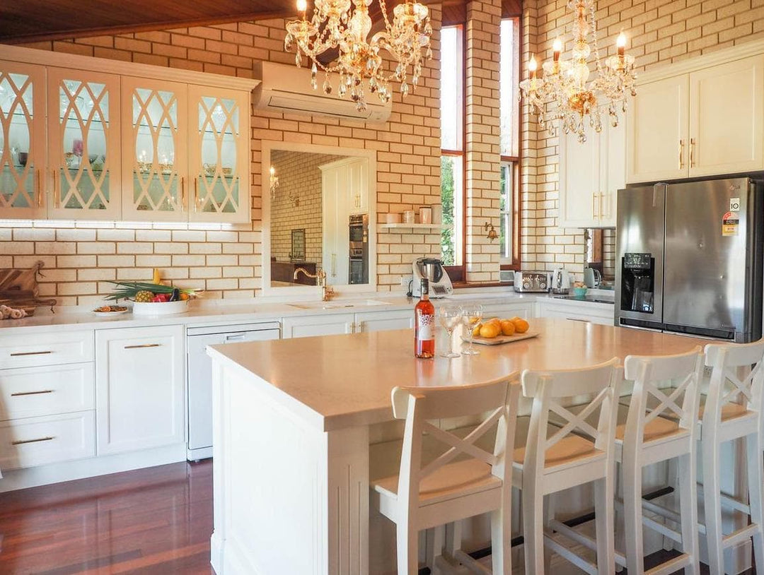 Bohemian Elegance 5 Arm Crystal Chandelier - GOLD