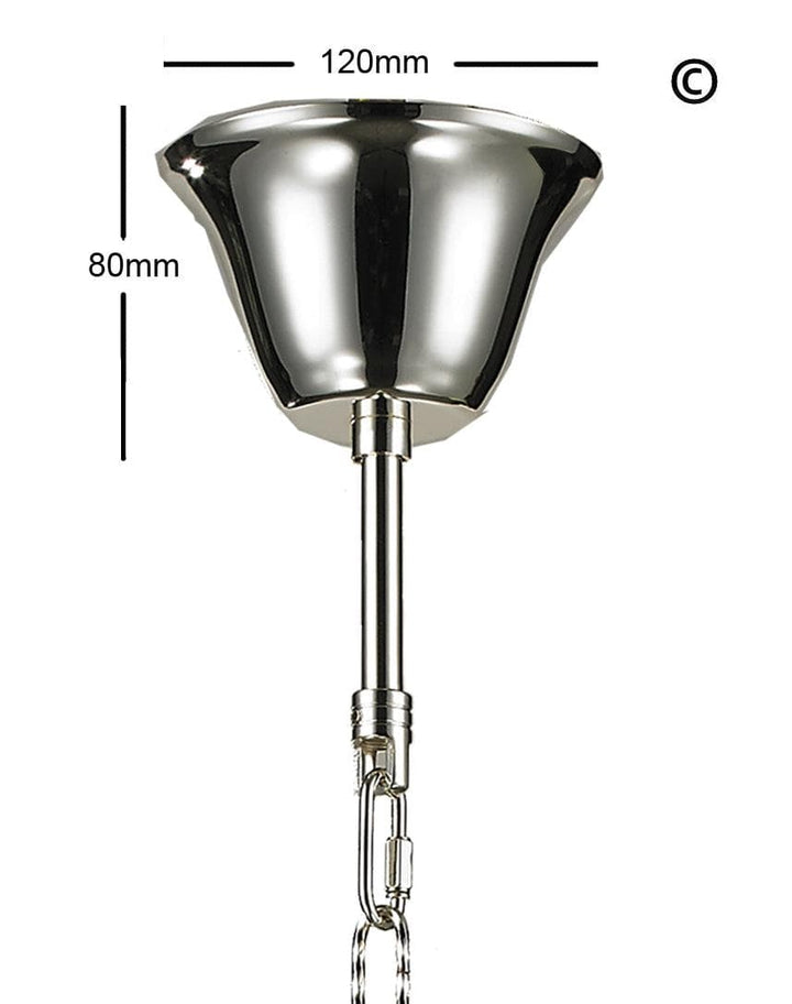 Hampton Orb - 8 Light - Silver Plated - Designer Chandelier 