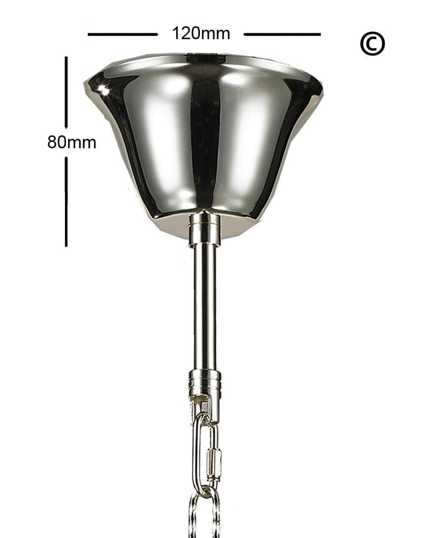 ARIA - Hampton 4 Arm Chandelier - Silver Plated - Designer Chandelier 