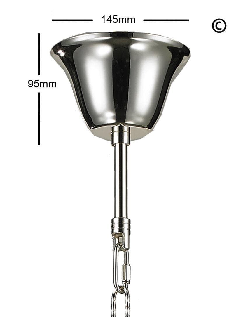 NewYork - Hampton Oval Halo 10 Light Chandelier - Silver Plated - Designer Chandelier 