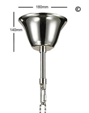 ARIA - Hampton 24 Arm Chandelier - Silver Plated - Designer Chandelier 