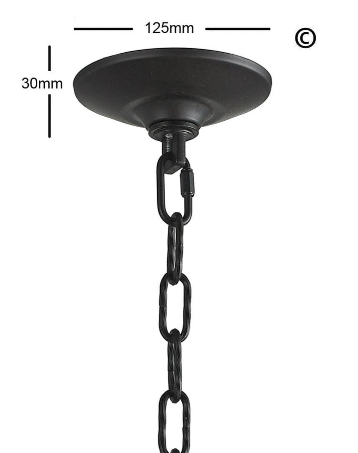 NewYork Allure - Single Light - Dark Bronze - Designer Chandelier 
