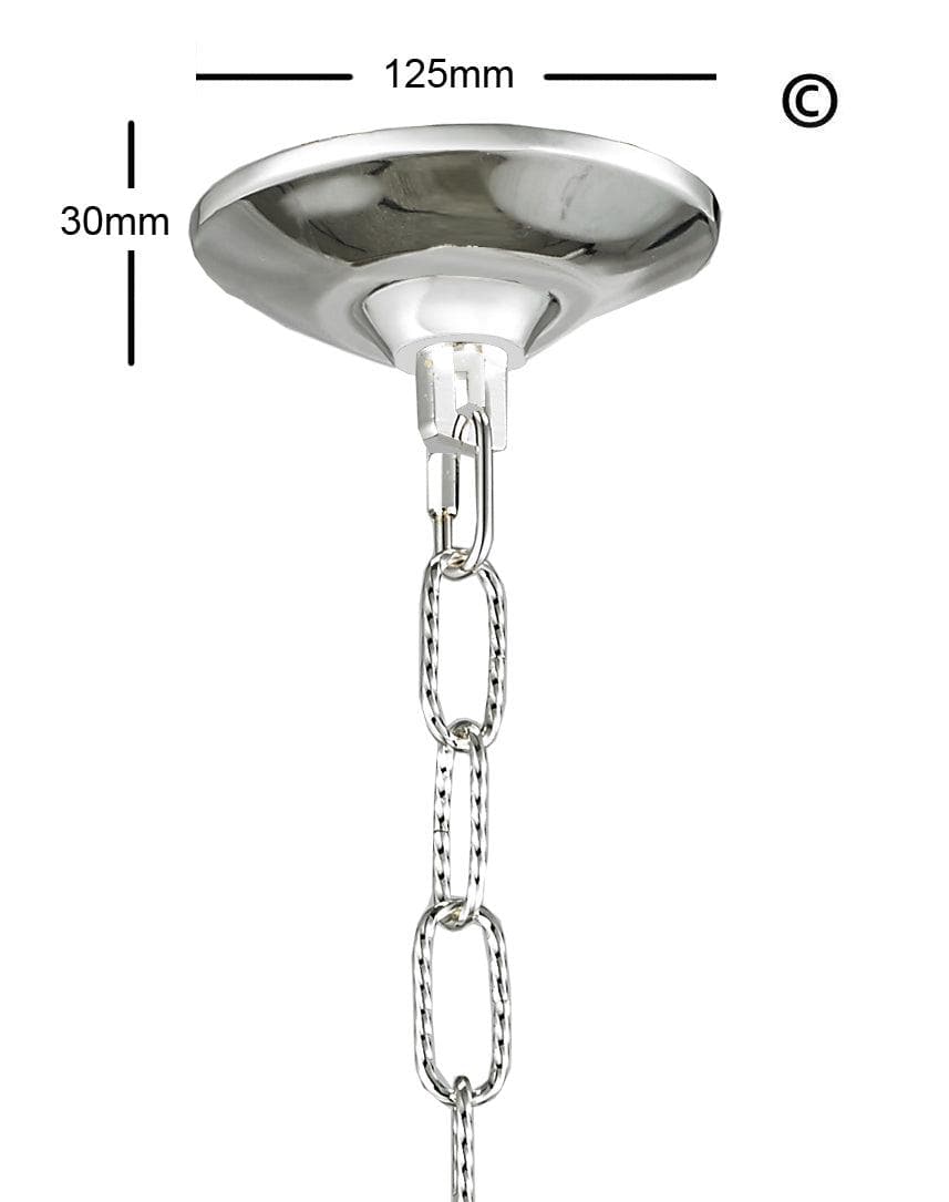 NewYork Allure - Single Light - Silver Plated - Designer Chandelier 