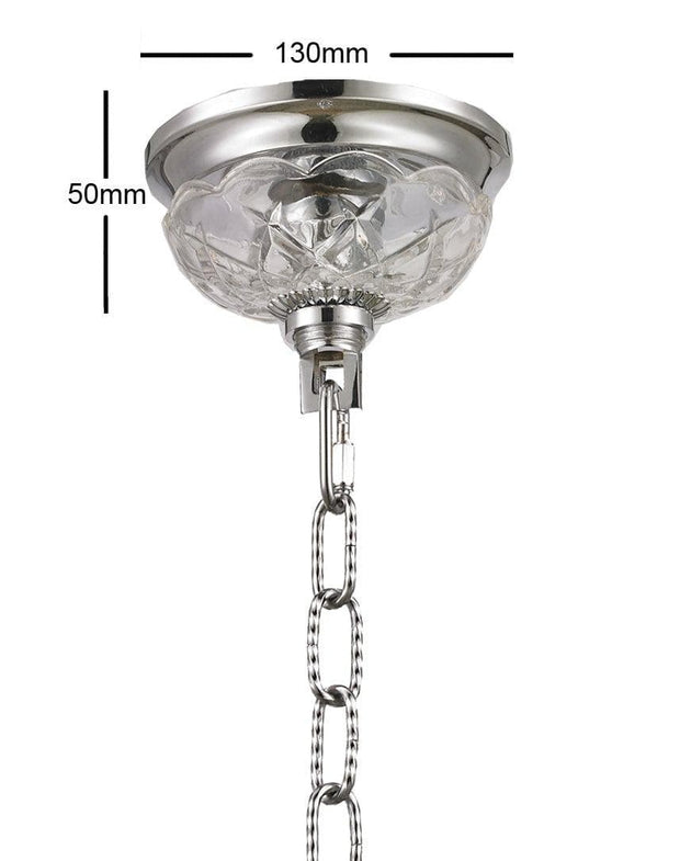 Bohemian Brilliance 12 Arm Crystal Chandelier- CHROME - Designer Chandelier 