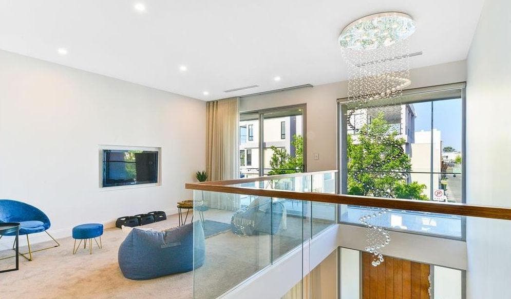 Contemporary Spiral LED Chandelier - W:100cm H:300cm - Chrome - Designer Chandelier Australia