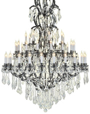 Maria Theresa Crystal Chandelier Royal 48 Light - Smoke Finish