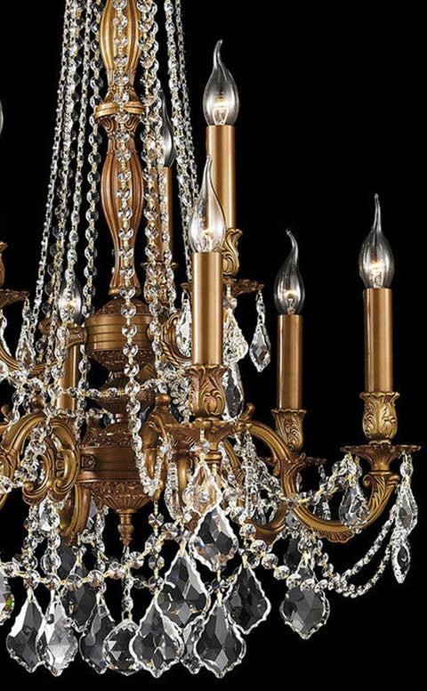 MONACO 9 Arm Chandelier - French Gold