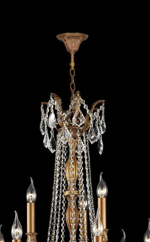 MONACO 9 Arm Chandelier - French Gold