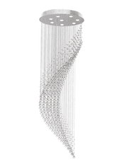 Contemporary Wave LED Chandelier - W:60cm H:190cm