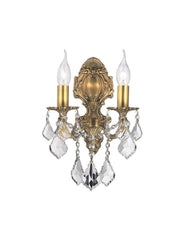 AMERICANA 2 Light Wall Sconce - Victorian - Brass Finish - Designer Chandelier 