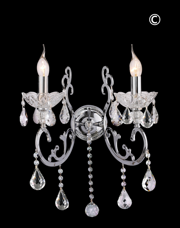 Elise Double Arm Wall Sconce - Designer Chandelier 