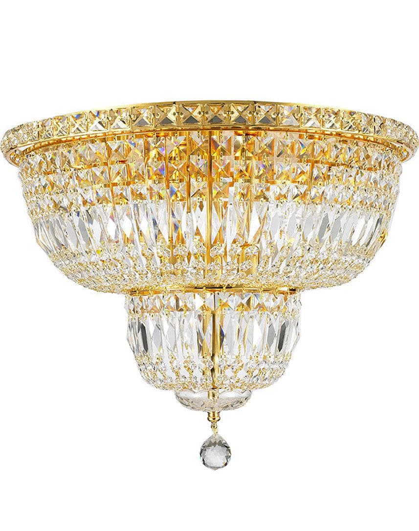 Empress Flush Mount Basket Chandelier - GOLD - W:50cm - Designer Chandelier Australia